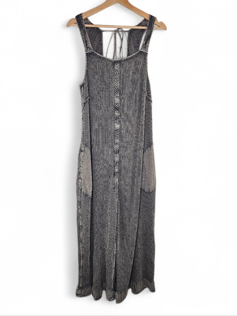 Free People Waffle Knit Jumpsuit Romper XL